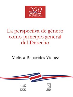 cover image of La perspectiva de género como principio general del Derecho